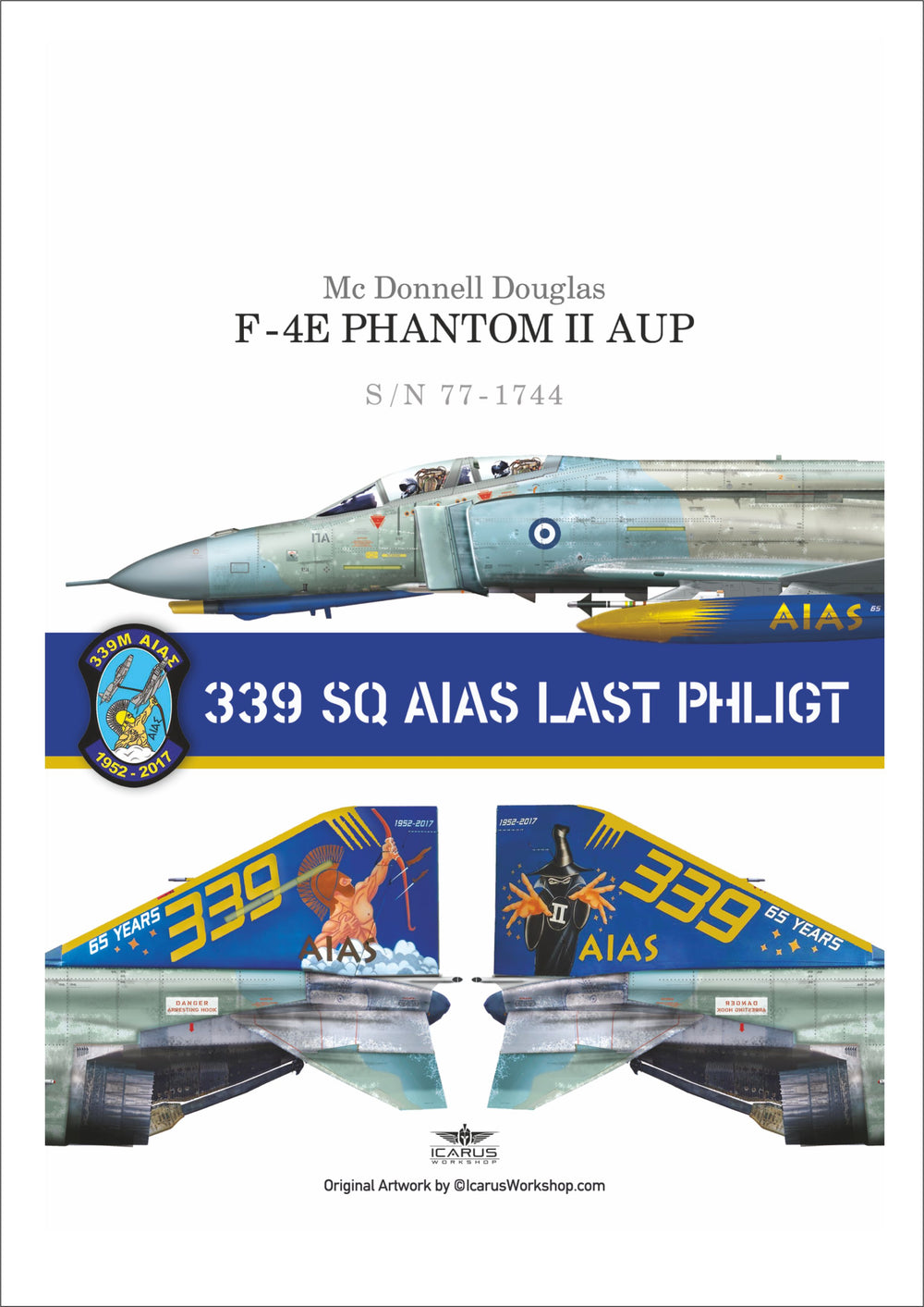 Procal PD32-902 1:32 F-4E Phantom AUP 339 Sqn Last Phlight