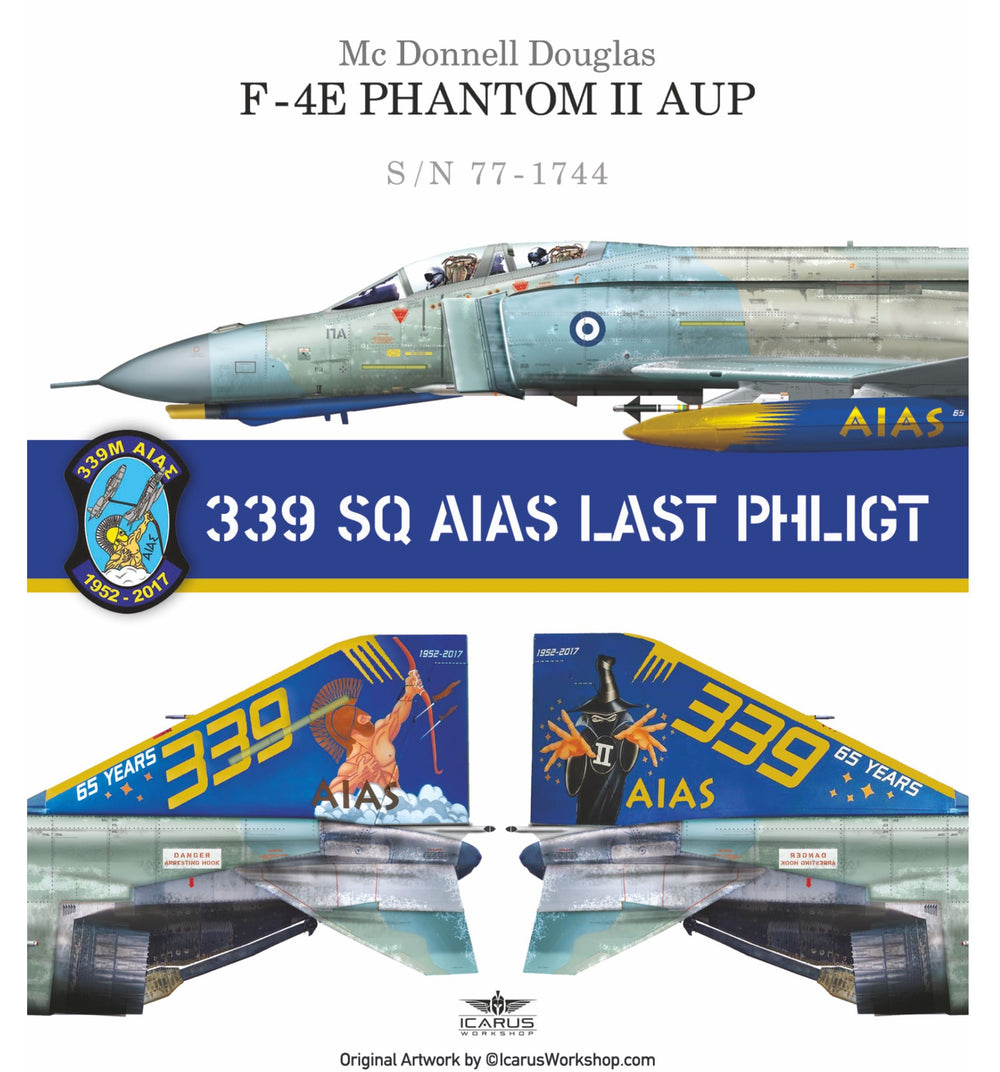 Procal PD32-902 1:32 F-4E Phantom AUP 339 Sqn Last Phlight