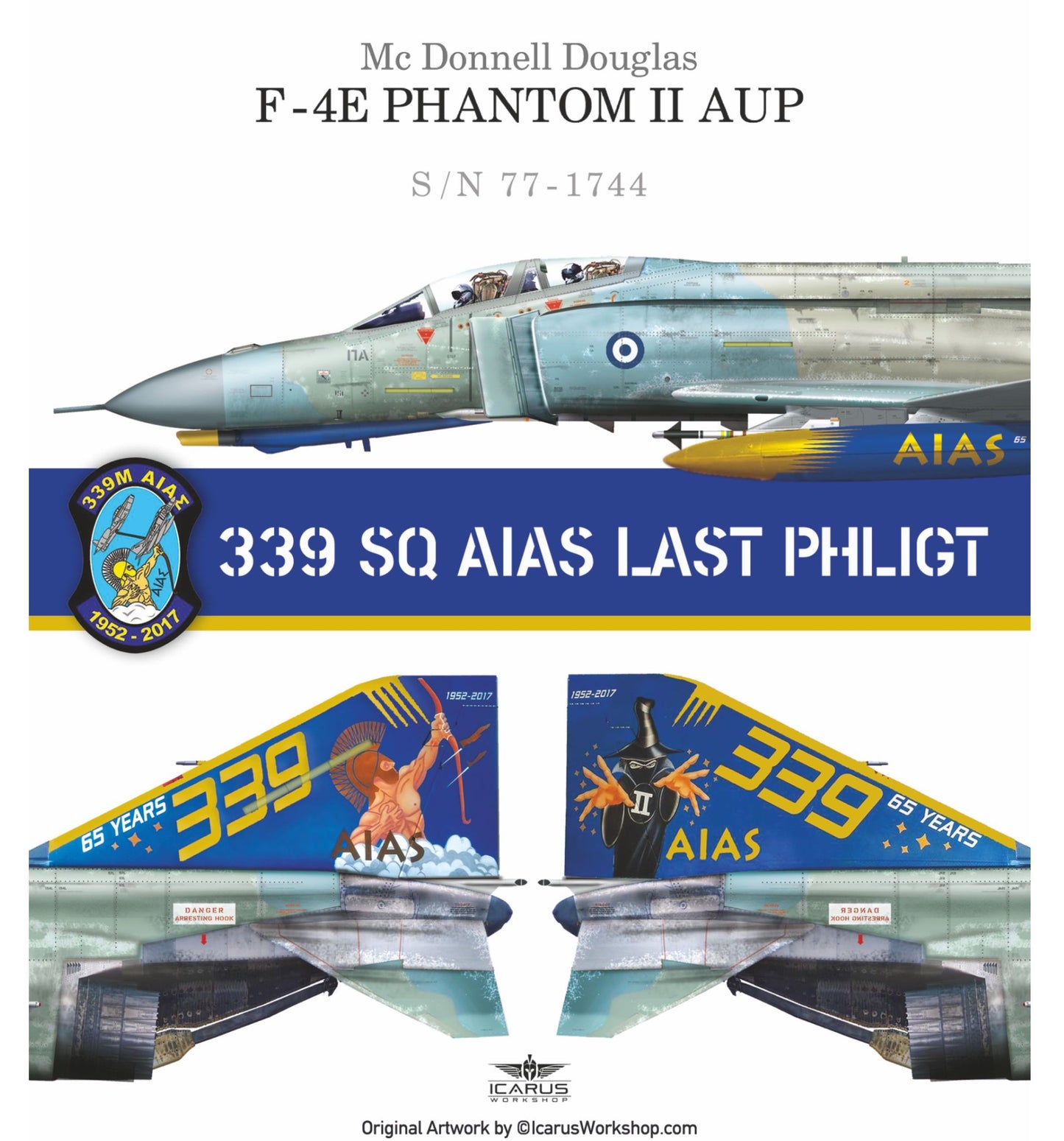 Procal PD32-902 1:32 F-4E Phantom AUP 339 Sqn Last Phlight