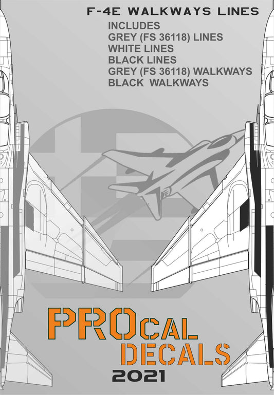 Procal PD48-102 1:48 F-4E/RF-4E Walkway Decals