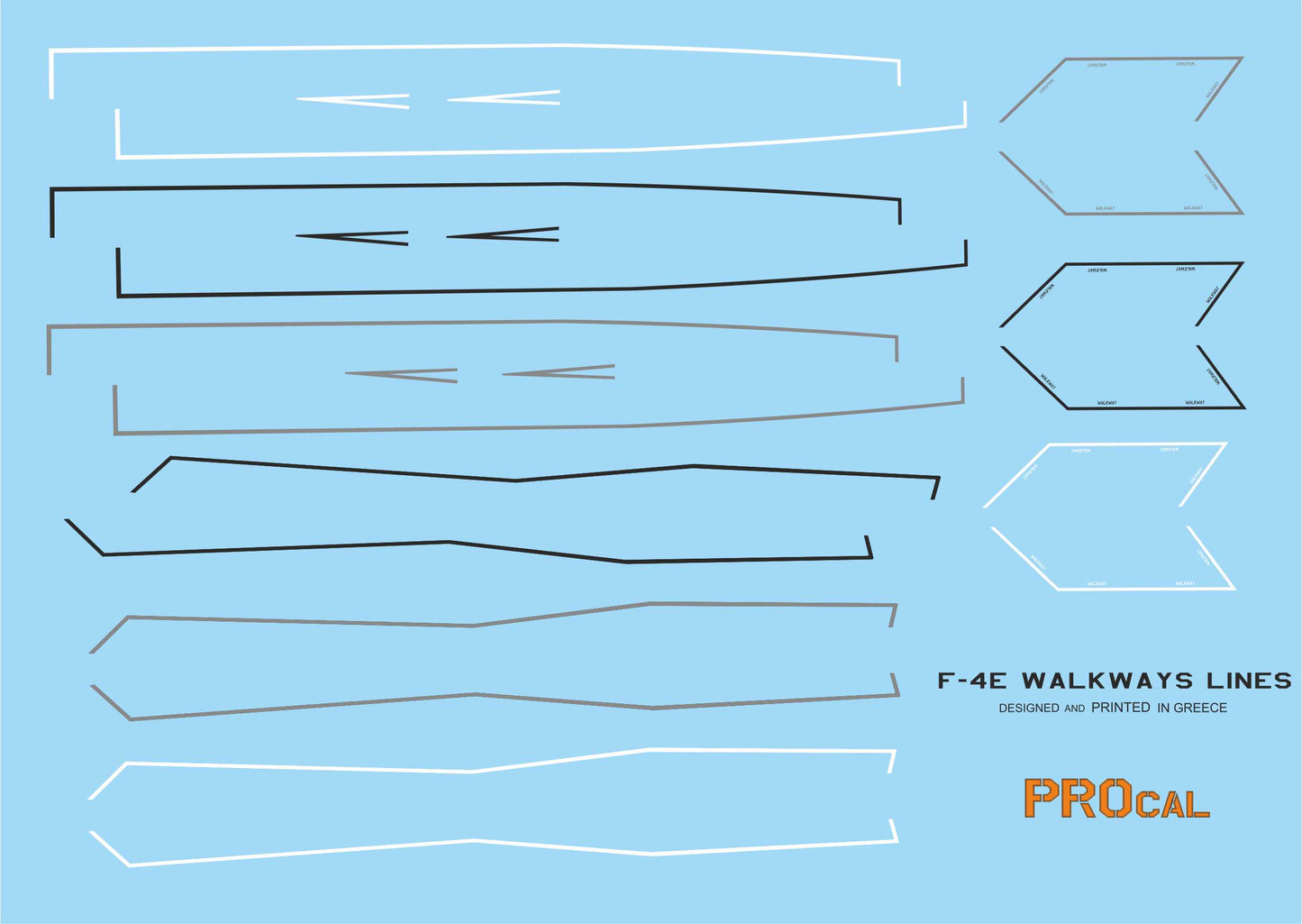 Procal PD48-102 1:48 F-4E/RF-4E Walkway Decals