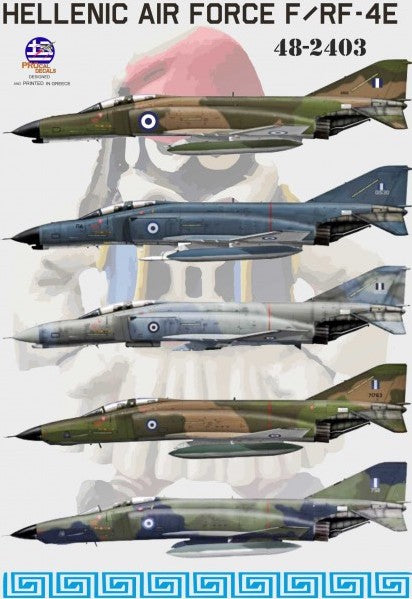 Procal PD48-2403 1:48 Greek F-4E/RF-4E Phantom Service Decals