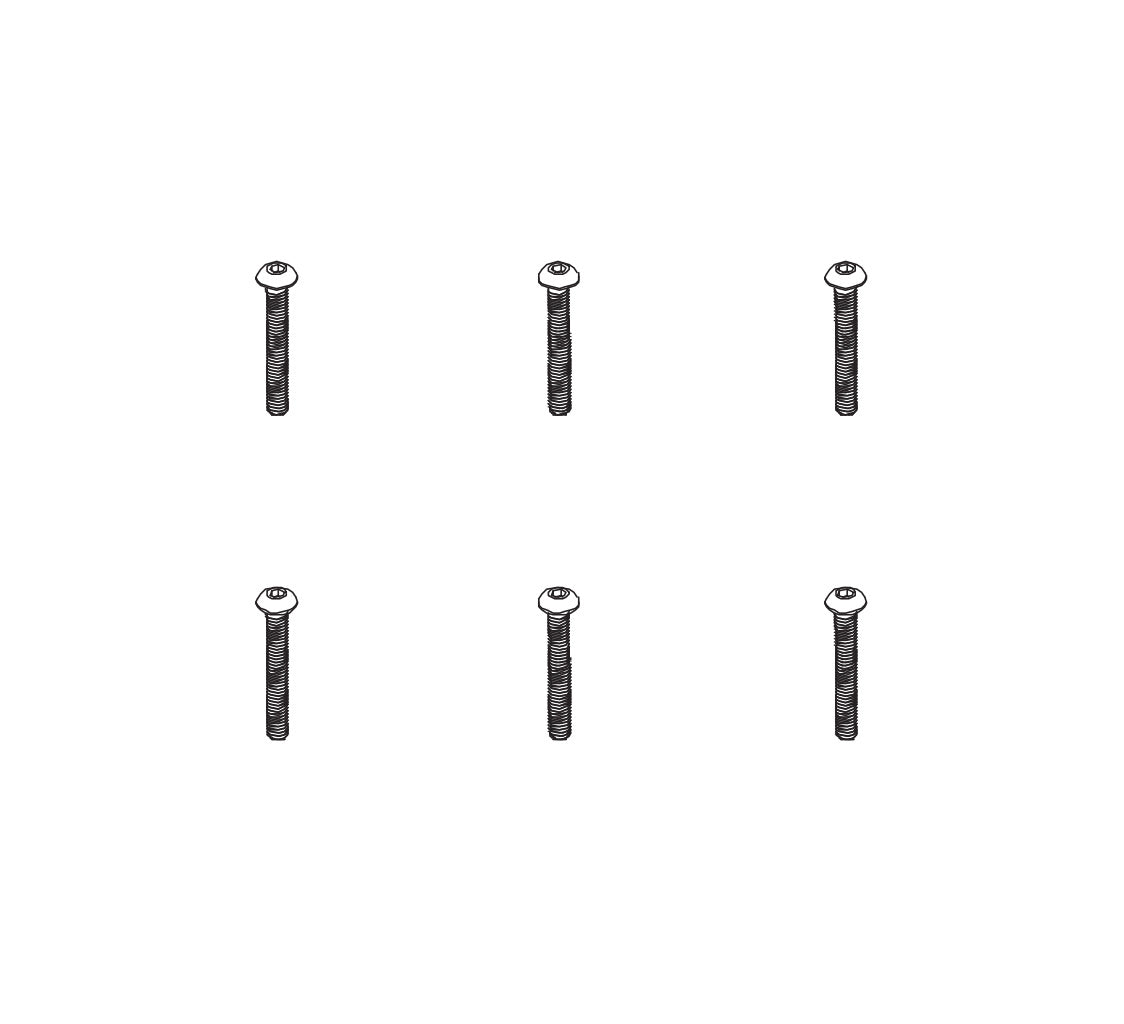 PD Racing B Head Hex Screw HM4x30 6pcs 602-078