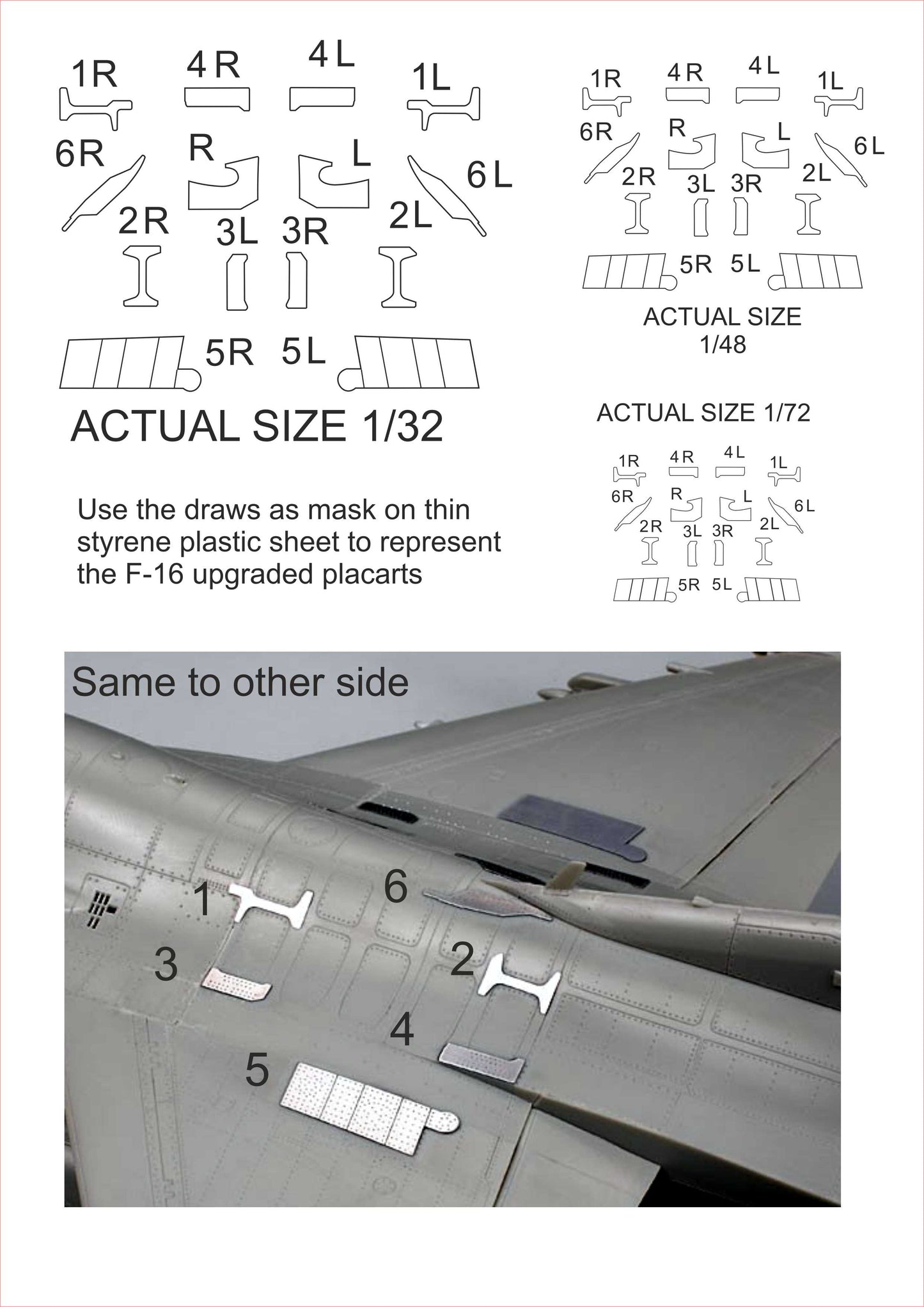Procal Decals PD72-2201 1:72 64TH AGGRESSORS Lockheed-Martin F-16 WRAITH PAINT