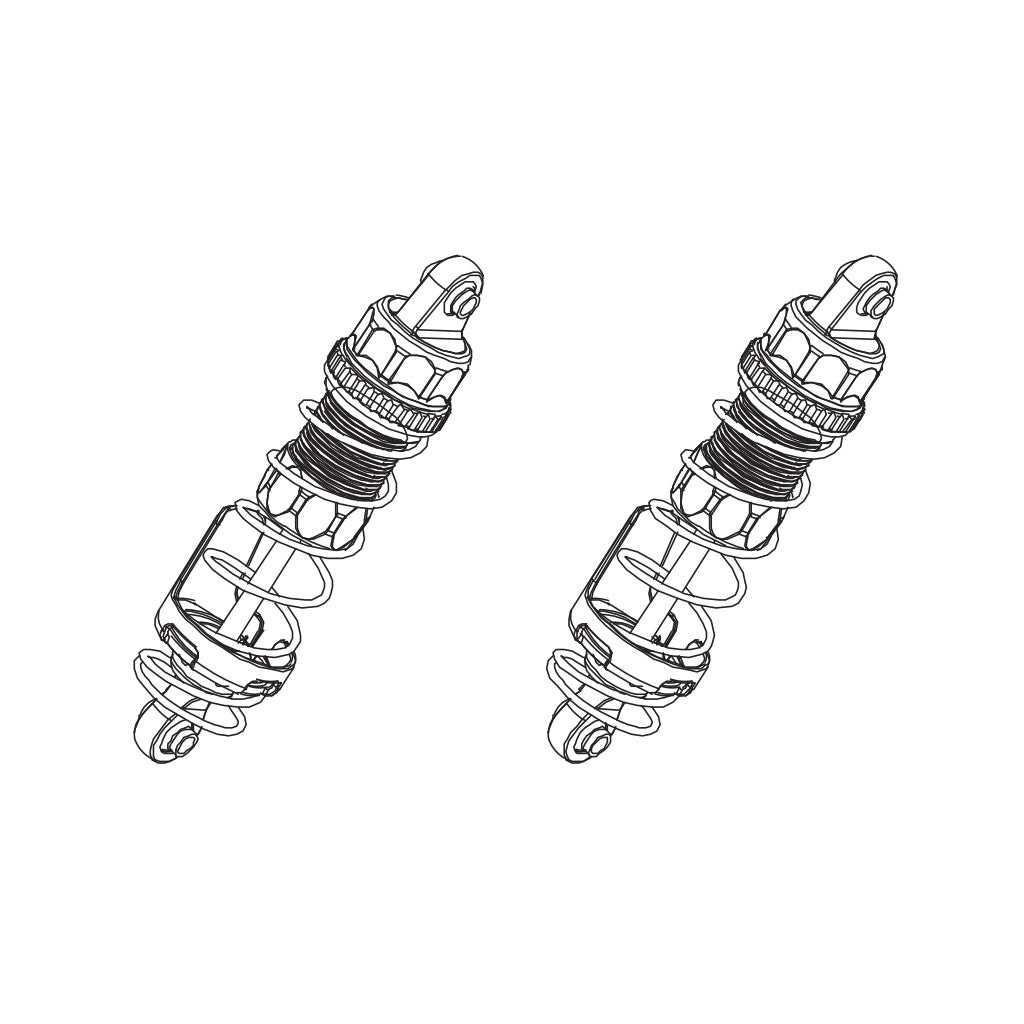 PD Racing Front Shock Absorber 2pcs 1:10 861-010