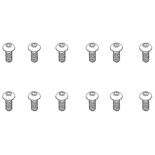 PD Racing B Head Hex Screw HM4x10 12pcs 861-095