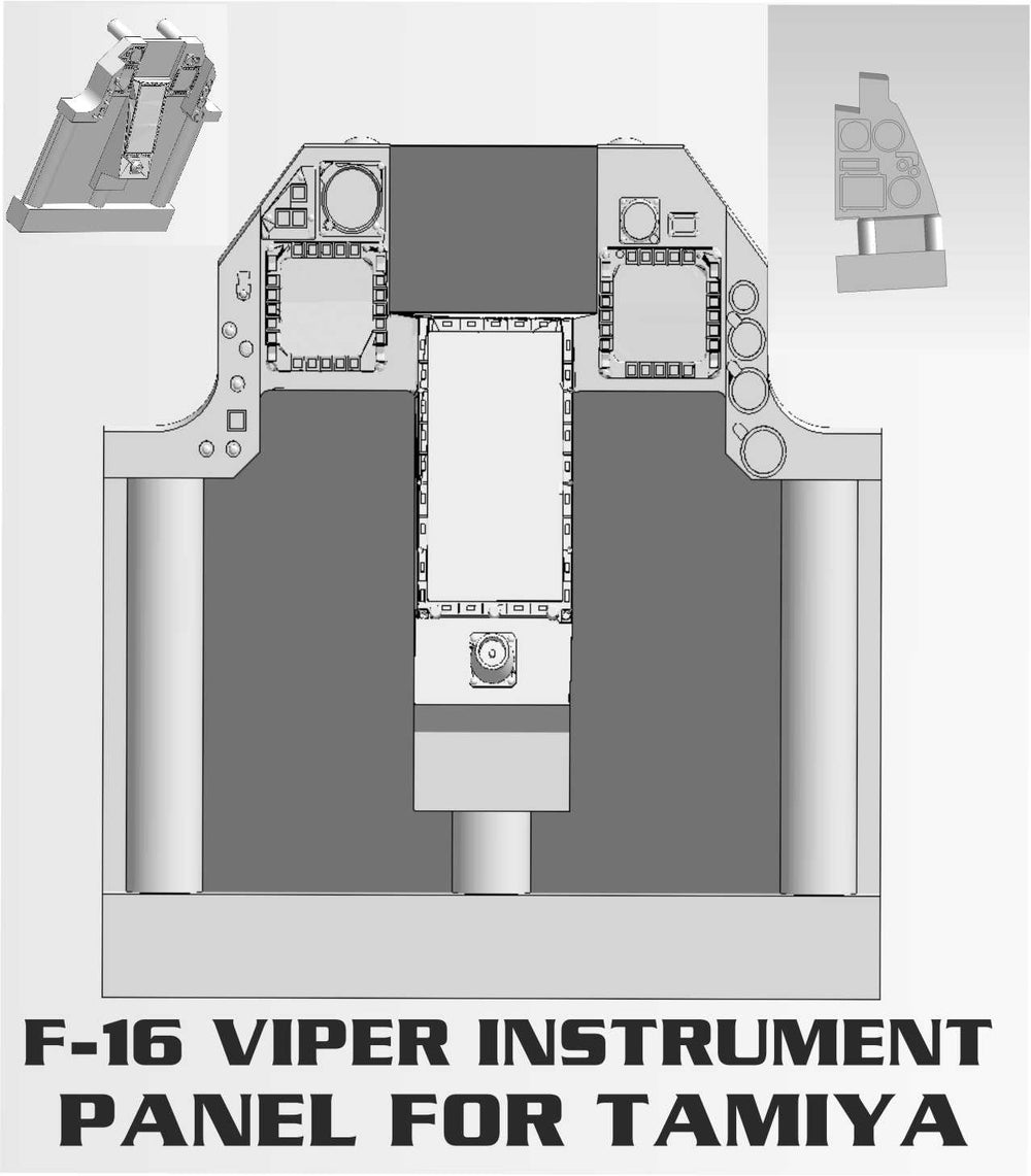 Procal PDR004 1:12 F-16 Cockpit 1/12 Viper Conversion Set