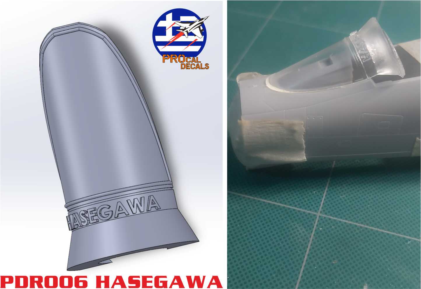 Procal PDR006 1:48 F-4E Phantom Windshield (Hasegawa)