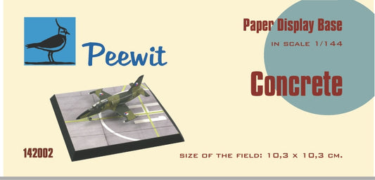 Peewit PEE142002 1:144 Concrete Field 10.3 x 10.3cm