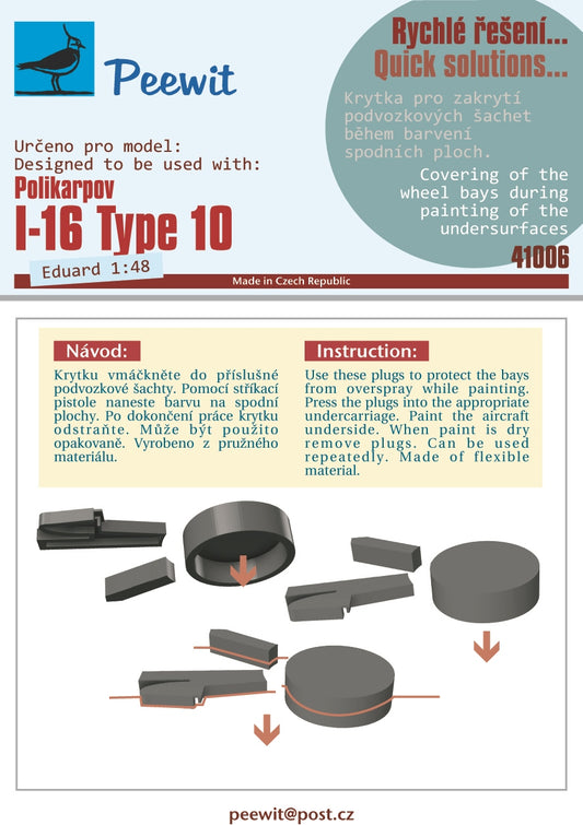 Peewit PEE41006 1:48 Polikarpov I-16 Type 10