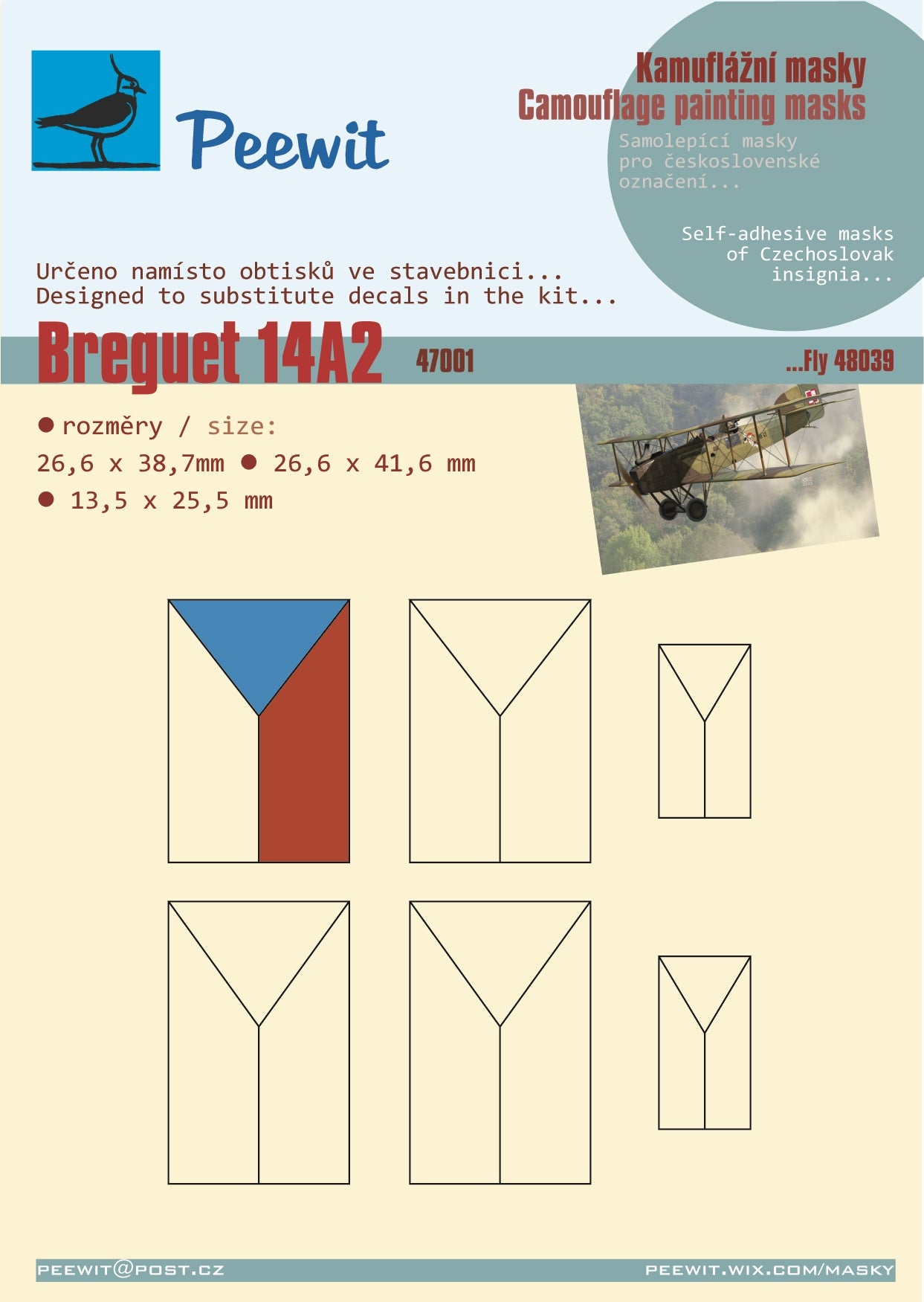 Peewit PEE47001 1:48 Breguet XIV A2