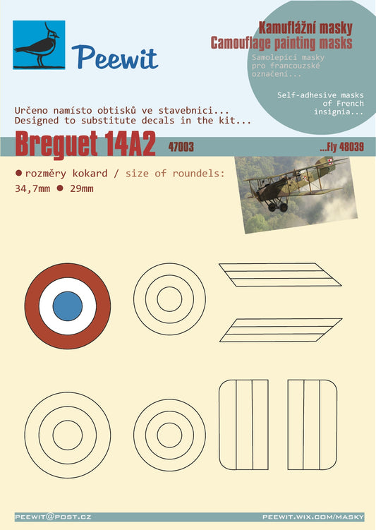 Peewit PEE47003 1:48 Breguet XIV A2