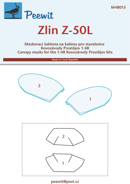 Peewit PEE48015 1:48 Zlin Z-50L canopy frame paint mask