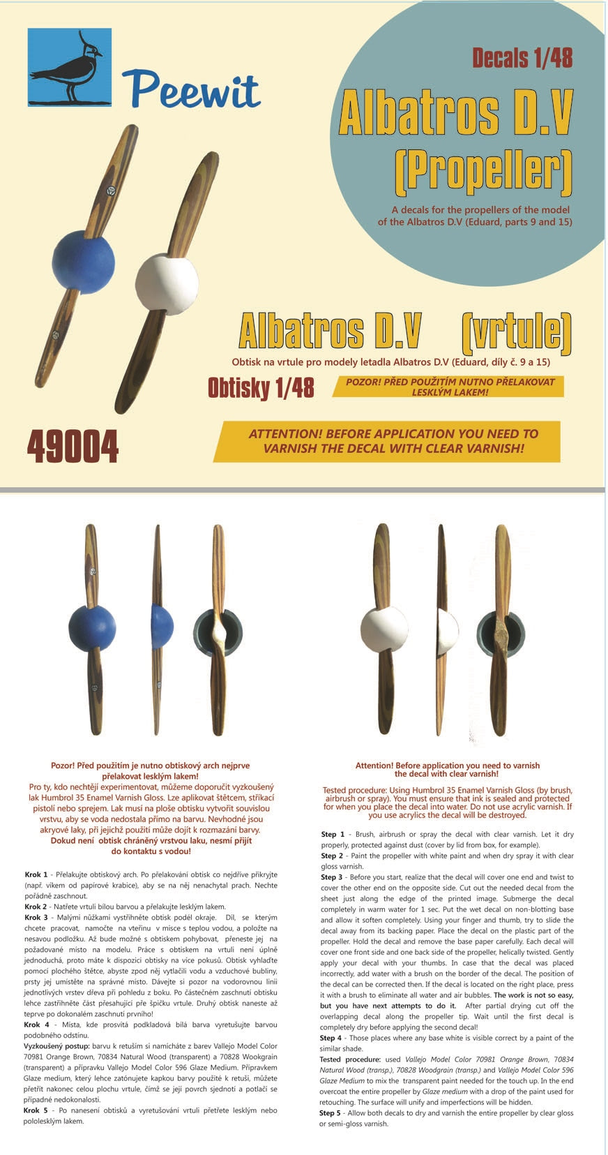 Peewit PEE49004 1:48 Albatros D.V