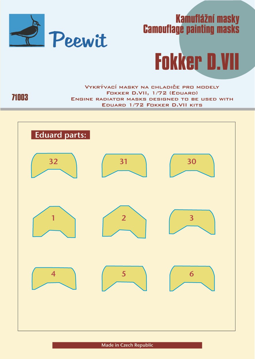 Peewit PEE71003 1:72 Fokker D.VII