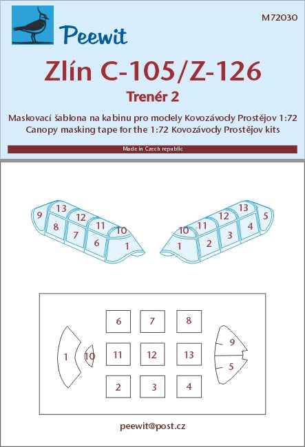 Peewit PEE72030 1:72 Zlin C-105