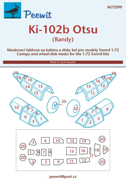 Peewit PEE72099 1:72 Kawasaki Ki-102a/Ki-102b Otsu