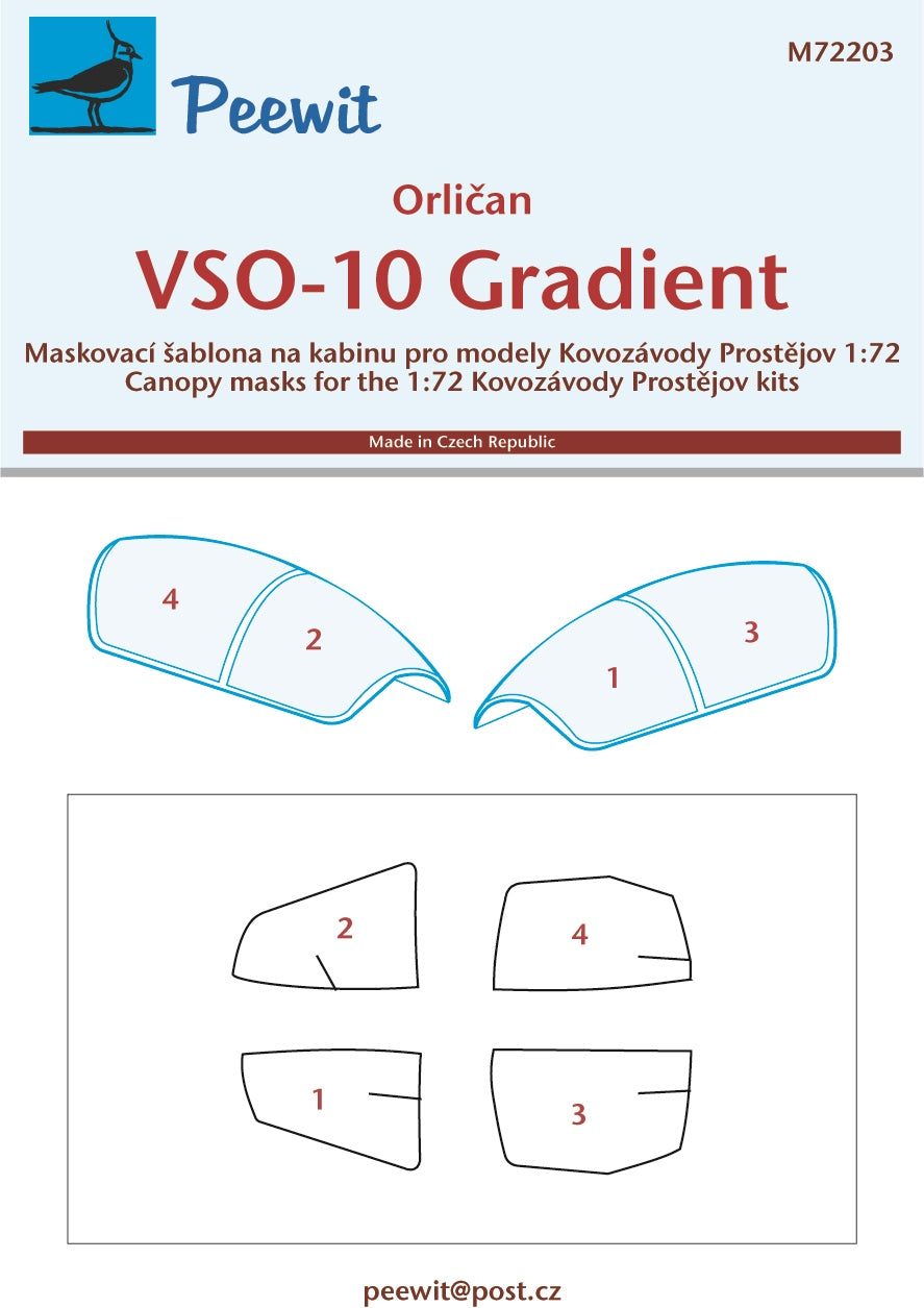 Peewit PEE72203 1:72 Orlican VSO-10B/VSO-10C Gradient