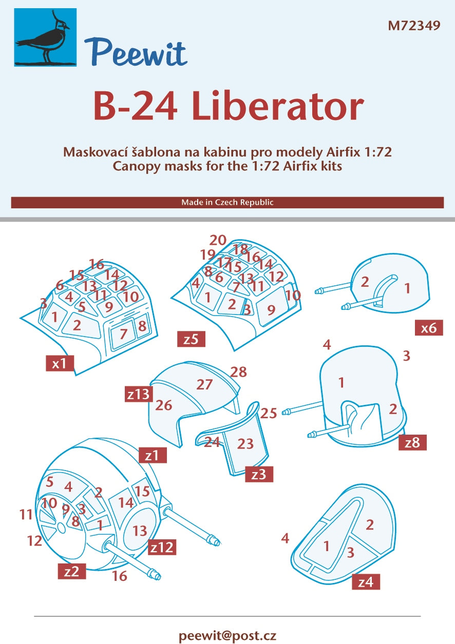 Peewit PEE72349 1:72 Consolidated B-24H Liberator
