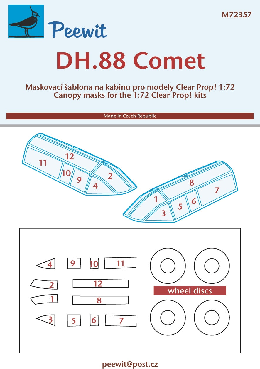 Peewit PEE72357 1:72 de Havilland DH.88 Comet