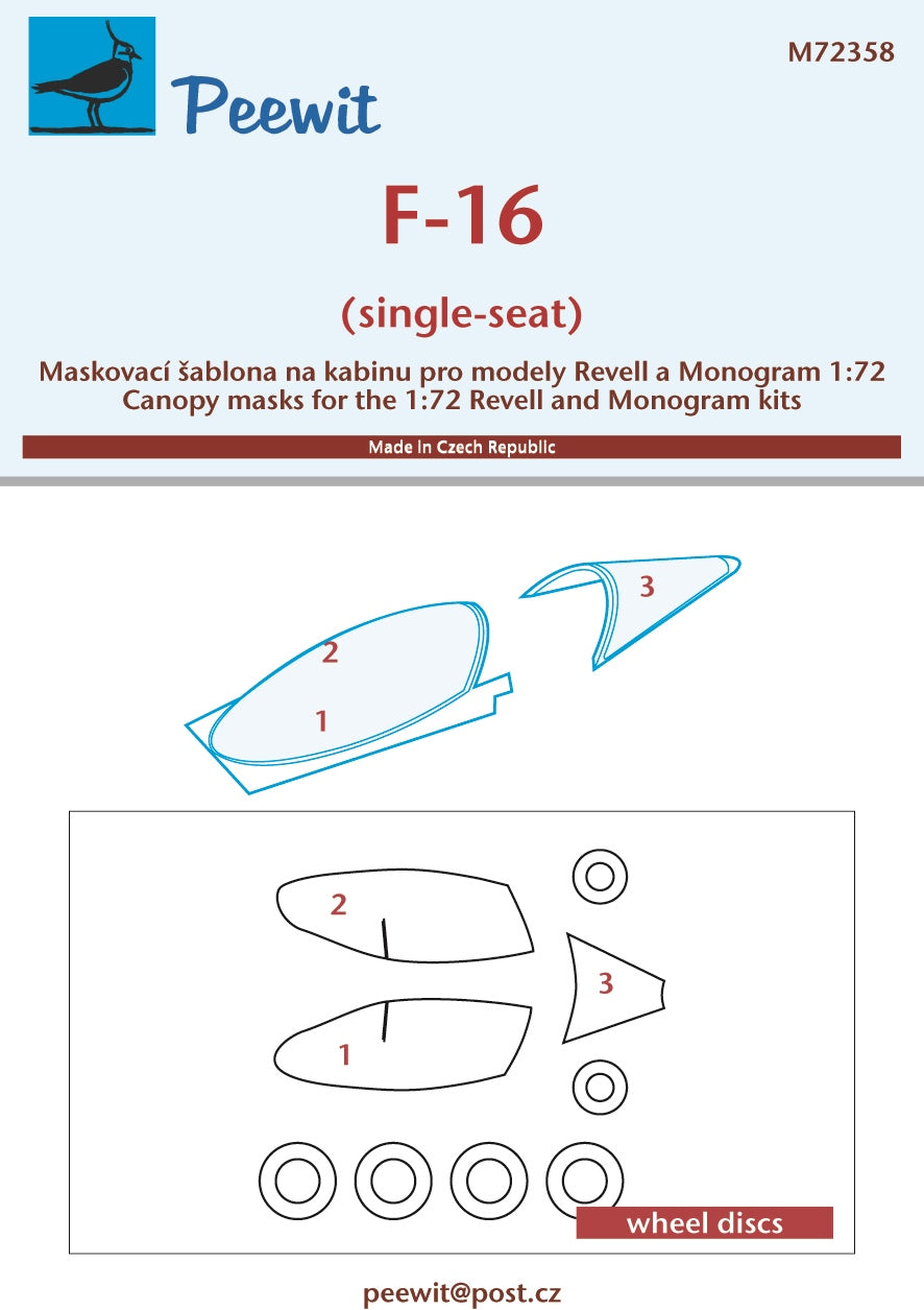 Peewit PEE72358 1:72 Lockheed-Martin F-16