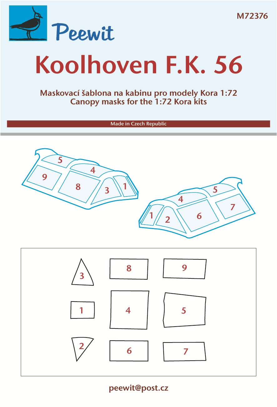 Peewit PEE72376 1:72 Koolhoven F.K.56