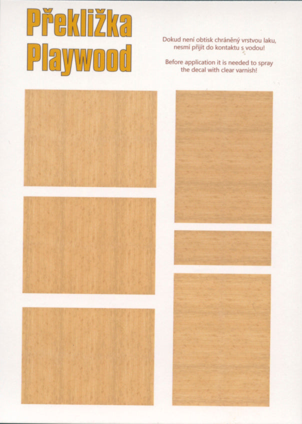 Peewit PEE74003 1:72 Plywood