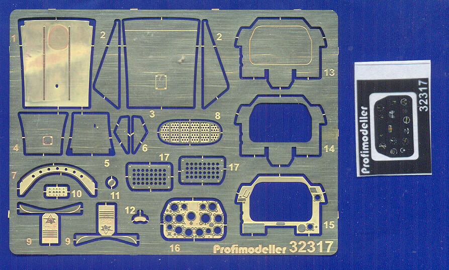 Profimodeller PF32317P 1:32 North-American P-51D Mustang detail set