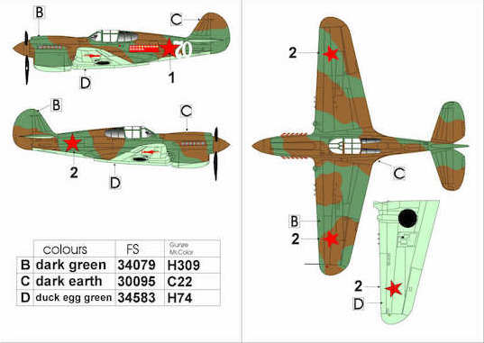 Profimodeller PF32326 1:32 Curtiss P-40E Kittyhawk pilot G.V
