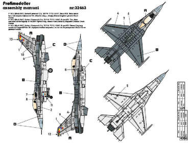 Profimodeller PF32463 1:32 Lockheed-Martin F-16CJ