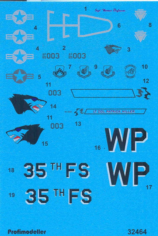 Profimodeller PF32464 1:32 Decal Lockheed-Martin F-16CG