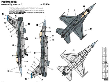 Profimodeller PF32464 1:32 Decal Lockheed-Martin F-16CG