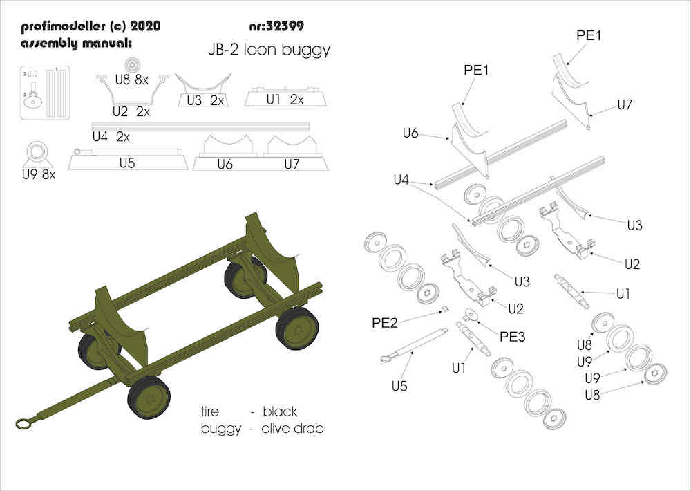 Profimodeller PF32OFFER 1:32 JB-2 Loon Special Offer (2 Pack)