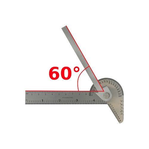 Shesto PGA5001 Modelcraft 5 in 1 Angle Rule & Gauge