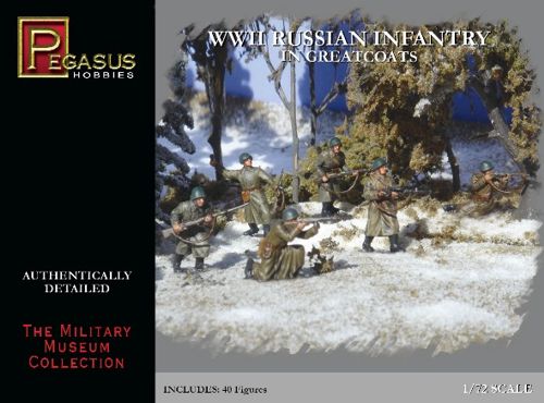 Pegasus Hobbies (P) PH7271 1:72 WWII Soviet Infantry in Greatcoats