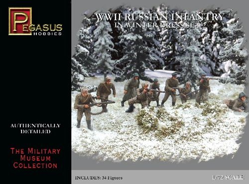 Pegasus Hobbies (P) PH7272 1:72 Soviet Infantry in Winter Dress Set 2