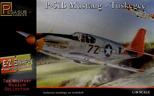 Pegasus Hobbies (P) PH8404 1:48 North-American P-51B Mustang Tuskegee Airmen