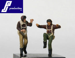 PJ Productions PJ721121 1:72 2 x US pilots WWII standing