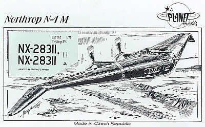 Planet Models PLA05272 1:72 Northrop N1M flying wing with decals