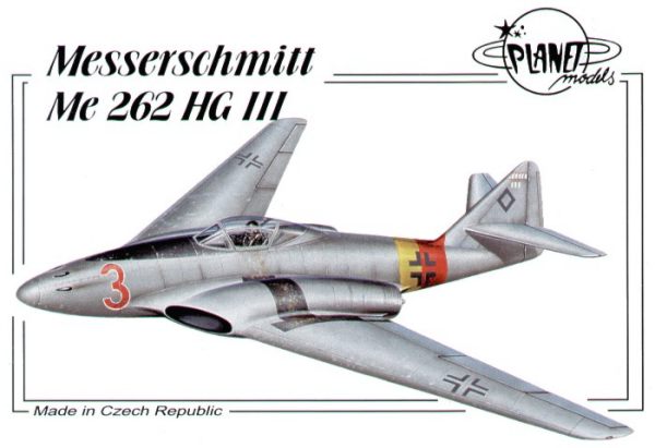 Planet Models PLA13172 1:72 Messerschmitt Me-262 HGIII