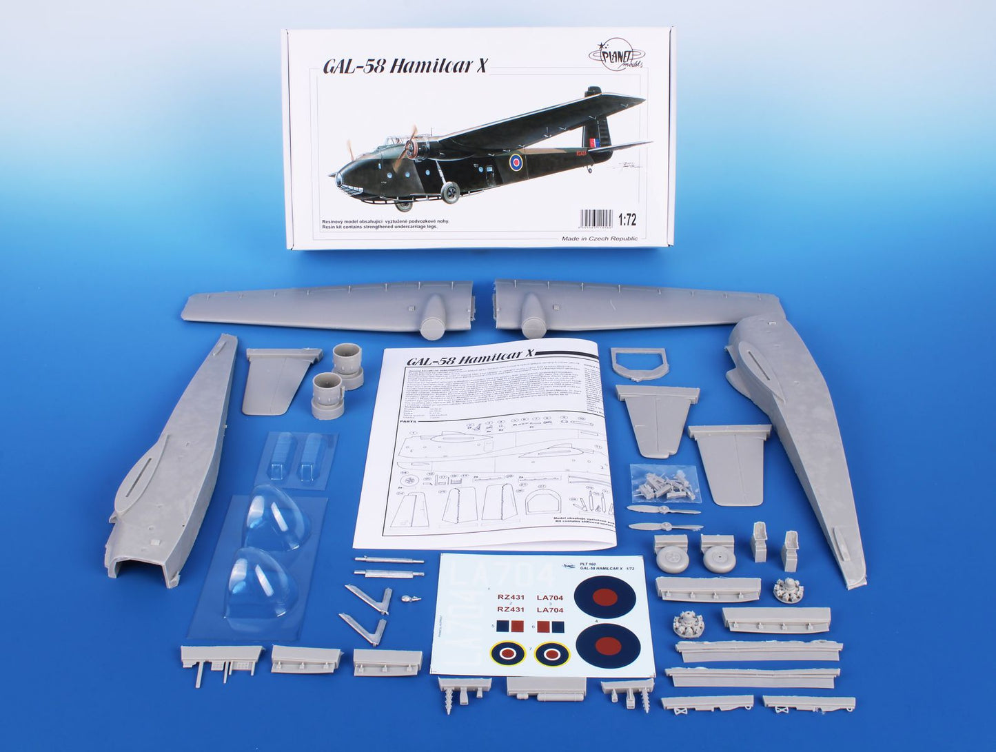 Planet Models PLA16072 1:72 GAL-58 Hamilcar X with engines >>>