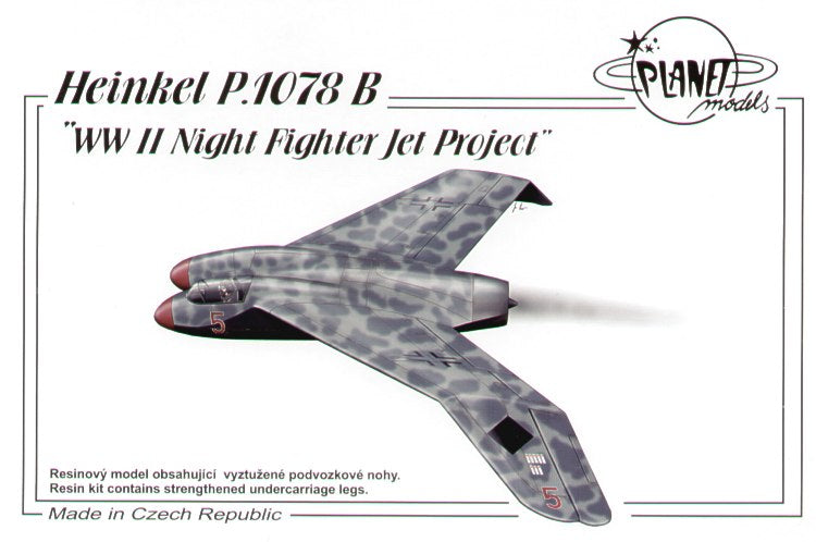 Planet Models PLA16972 1:72 Heinkel He-P.1078B Night Fighter Kit
