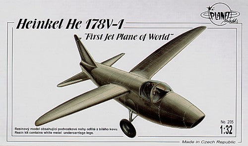 Planet Models PLA20532 1:32 Heinkel He-178 The First Jet Plane