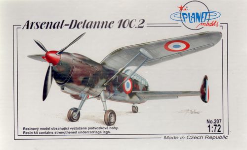Planet Models PLA20772 1:72 Arsenal-Delanne 10C.2