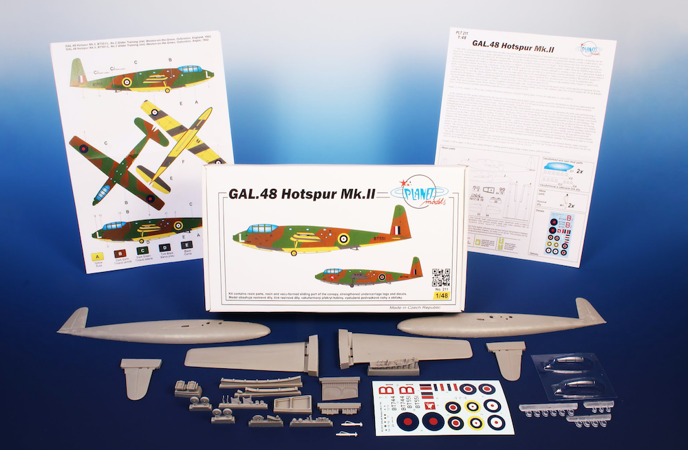 Planet Models PLA21148 1:48 GAL-48 Hotspur Mk.II Resin Glider Kit