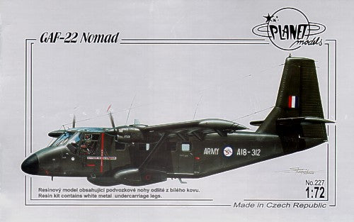 Planet Models PLA22772 1:72 GAF 22 Nomad
