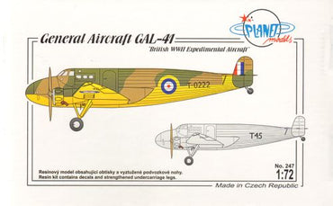 Planet Models PLA24772 1:72 General Aircraft GAL-41 >>>