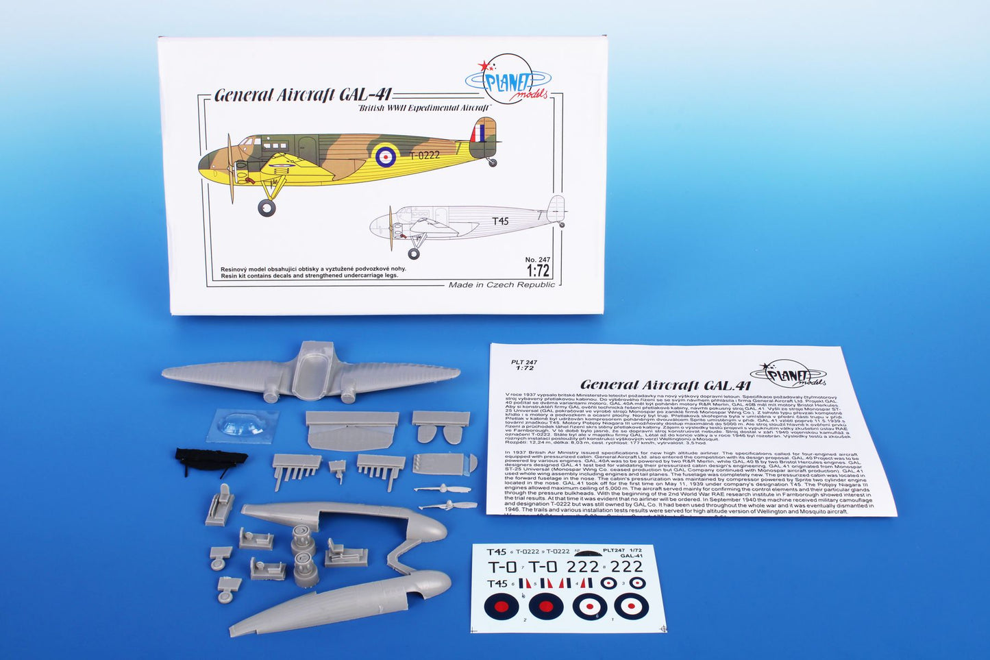 Planet Models PLA24772 1:72 General Aircraft GAL-41 >>>