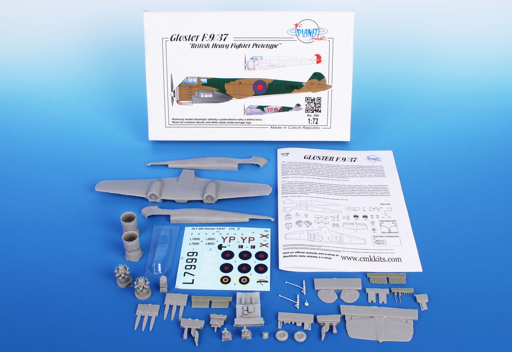 Planet Models PLA26072 1:72 Gloster F.9/37 >>>