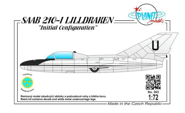Planet Models PLA26372 1:72 Saab 210-I Lilldraken Initial Resin Kit